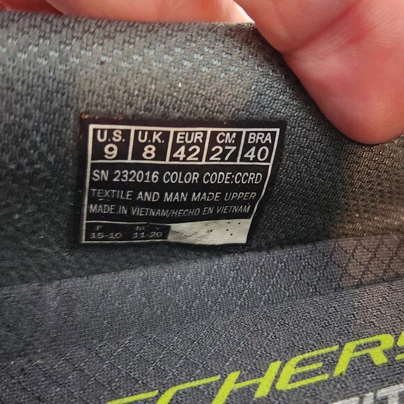 Skechers Equalizer Memory Foam Men's Slip On Sneakers Mesh Textile Gray Size 9 - Picture 8 of 8